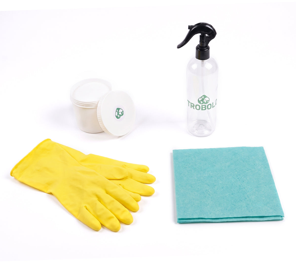 Cleaning set with citric acid