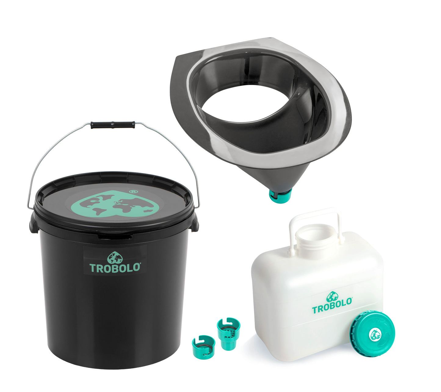 TROBOLO DIY composting toilet set 22 litres grey
