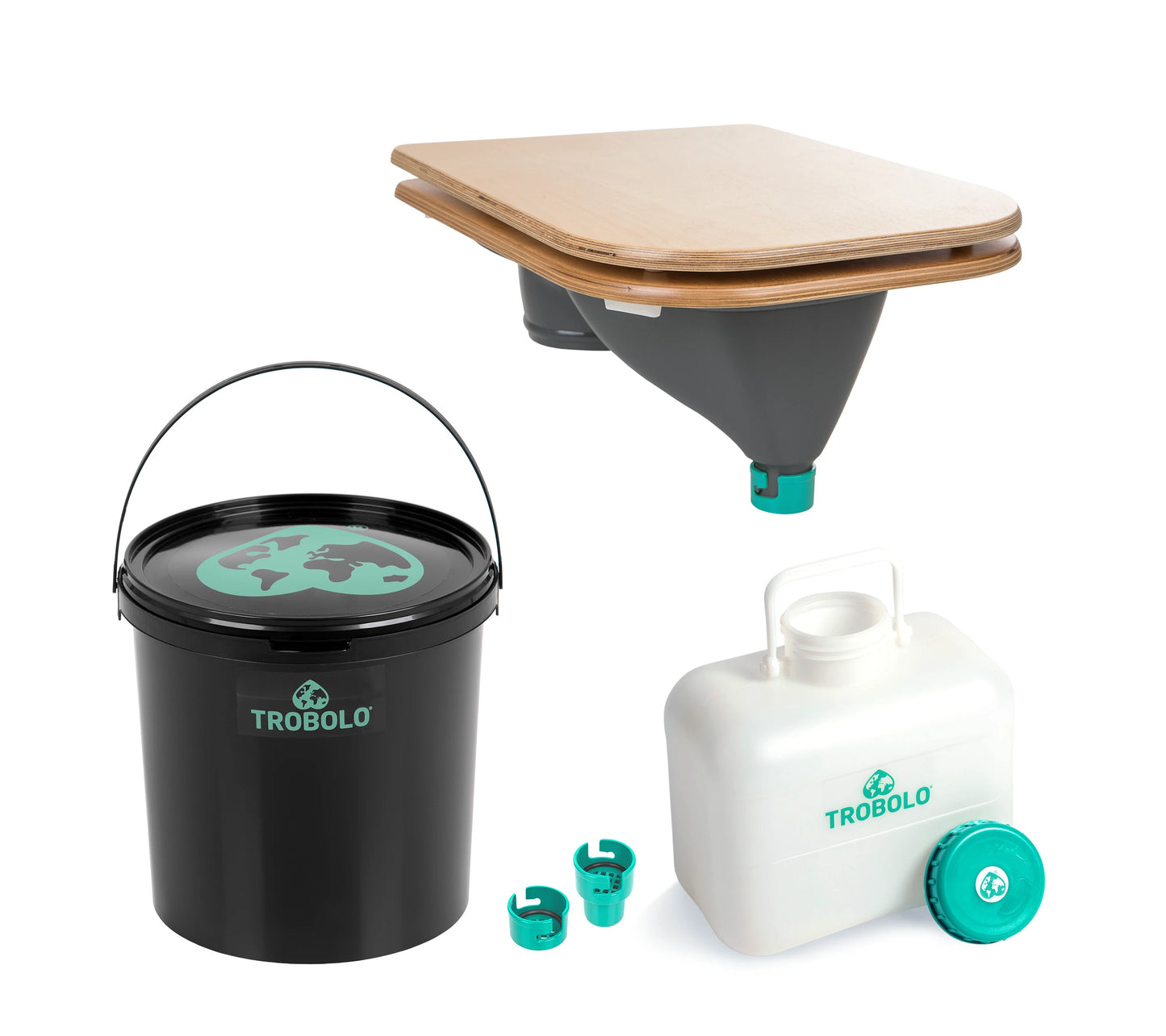 TROBOLO DIY wooden grey seat medium containers