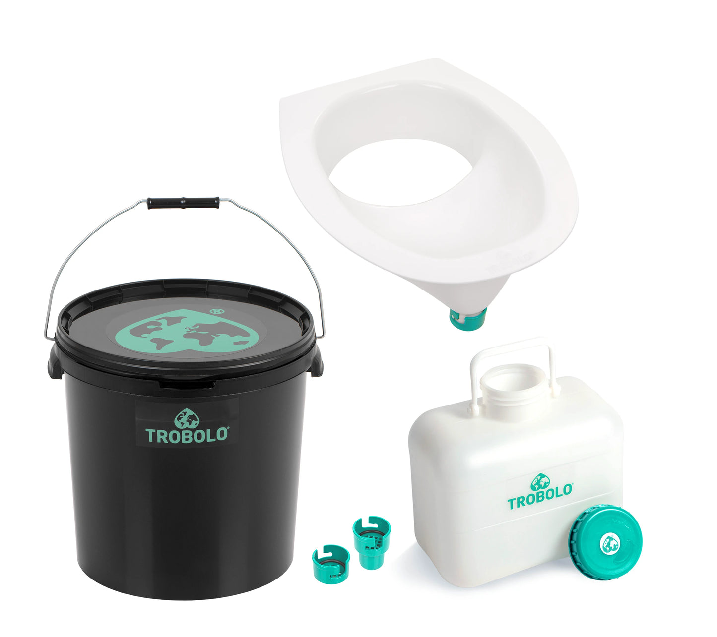 TROBOLO DIY composting toilet set 22 litres white