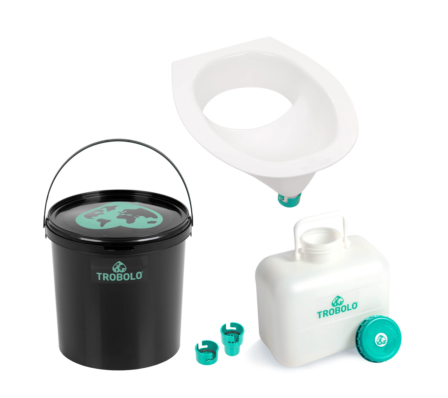 TROBOLO DIY composting toilet set 11 litres white