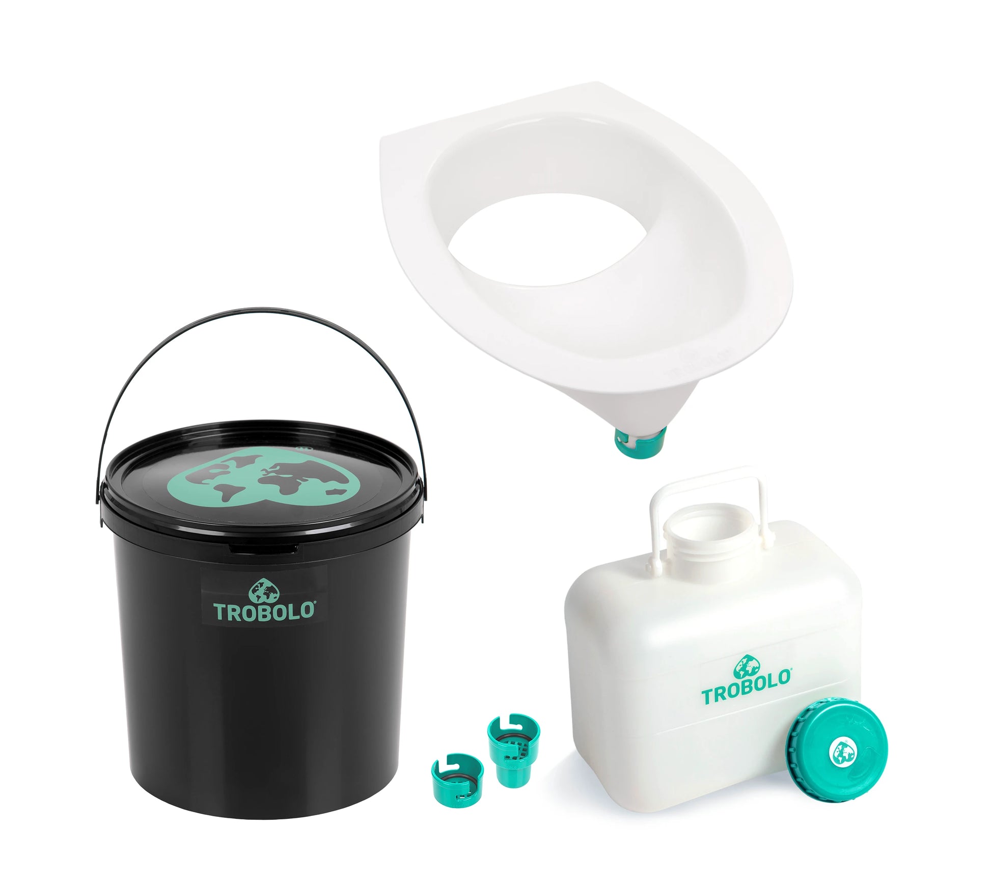 TROBOLO DIY composting toilet set 11 litres white