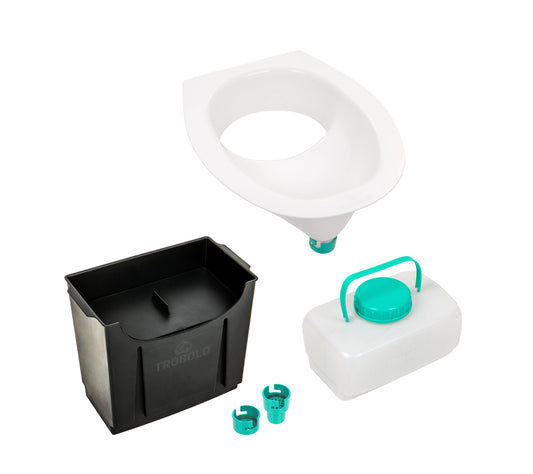 Weiß / 6,5l Feststoffbehälter