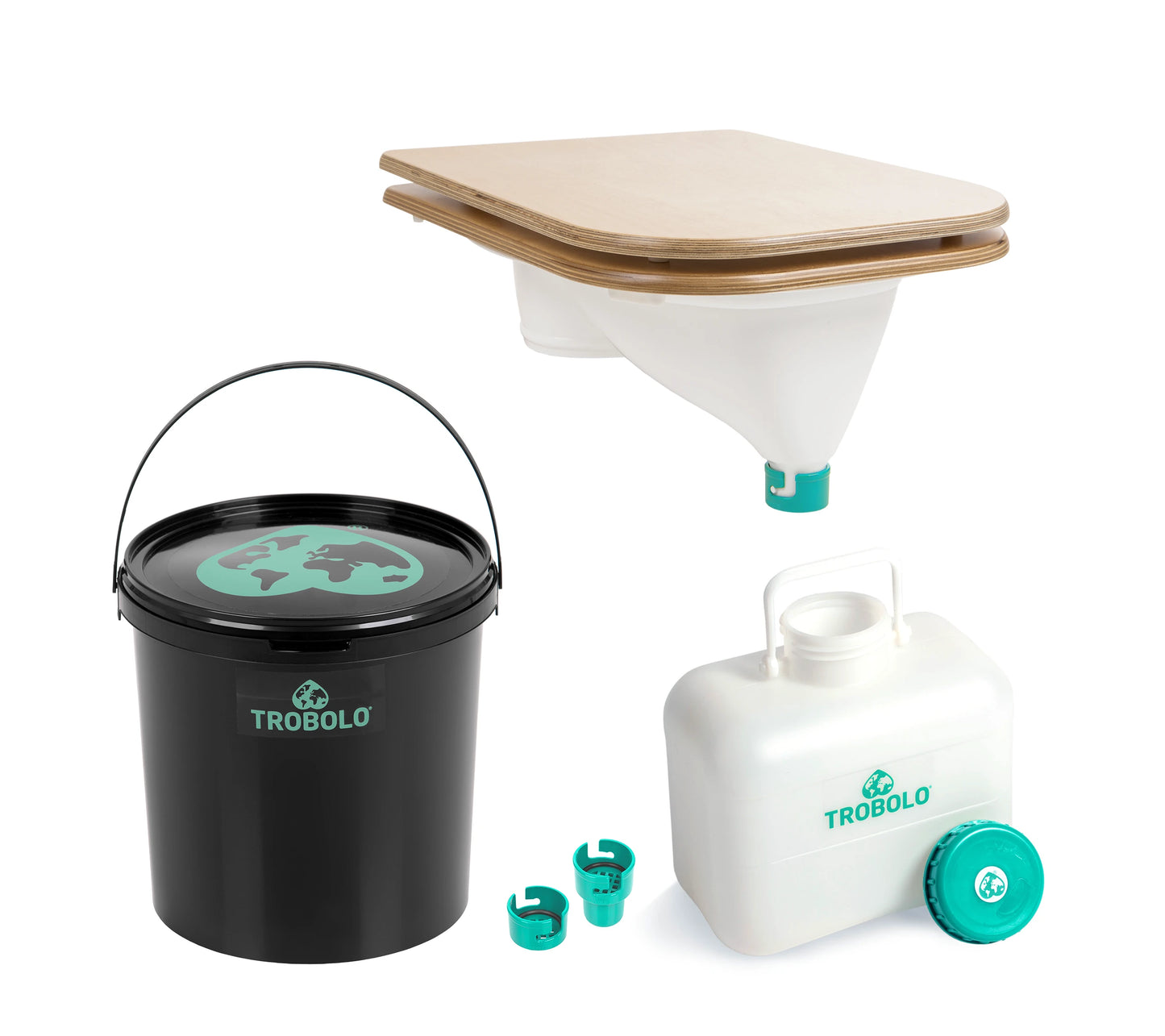 TROBOLO DIY wooden white seat medium containers