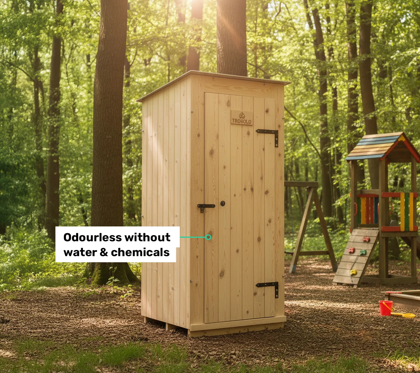 TROBOLO KitaBoem composting toilet without water and chemicals