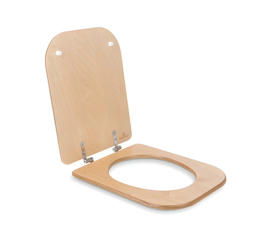 Wooden toilet seat