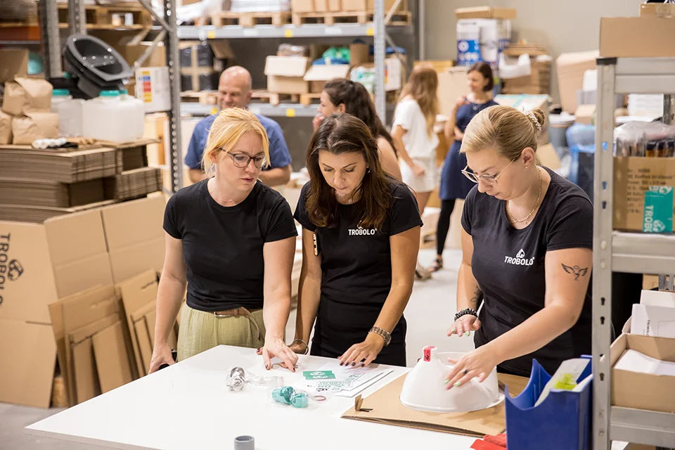 Het Trobolo-team in actie