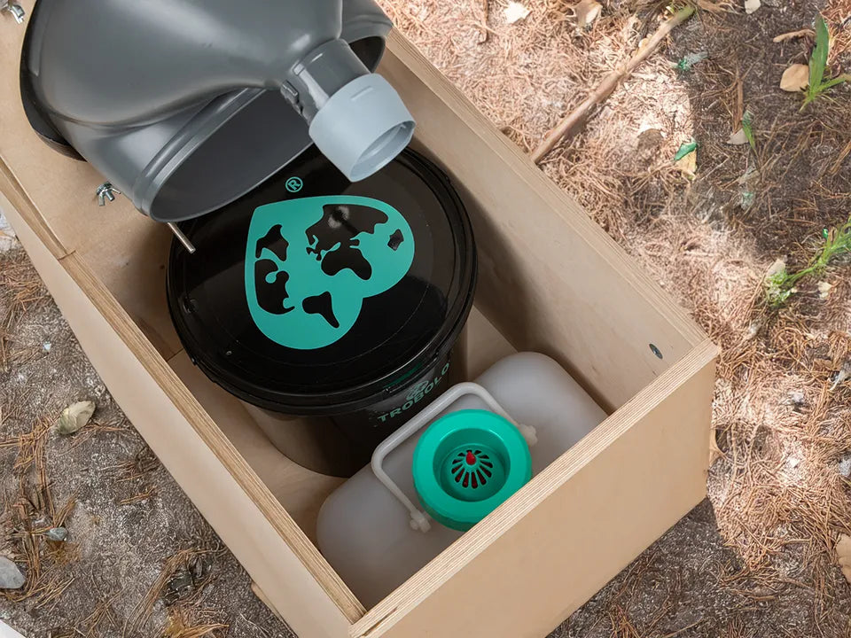 A look inside a composting toilet