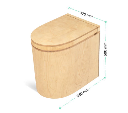 TROBOLO LunaBloem rounded composting toilet dimensionen