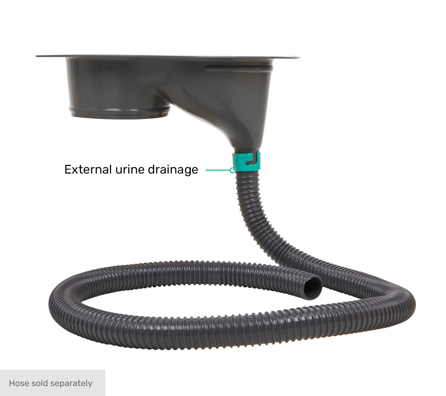 TROBOLO composting toilet insert grey with hose