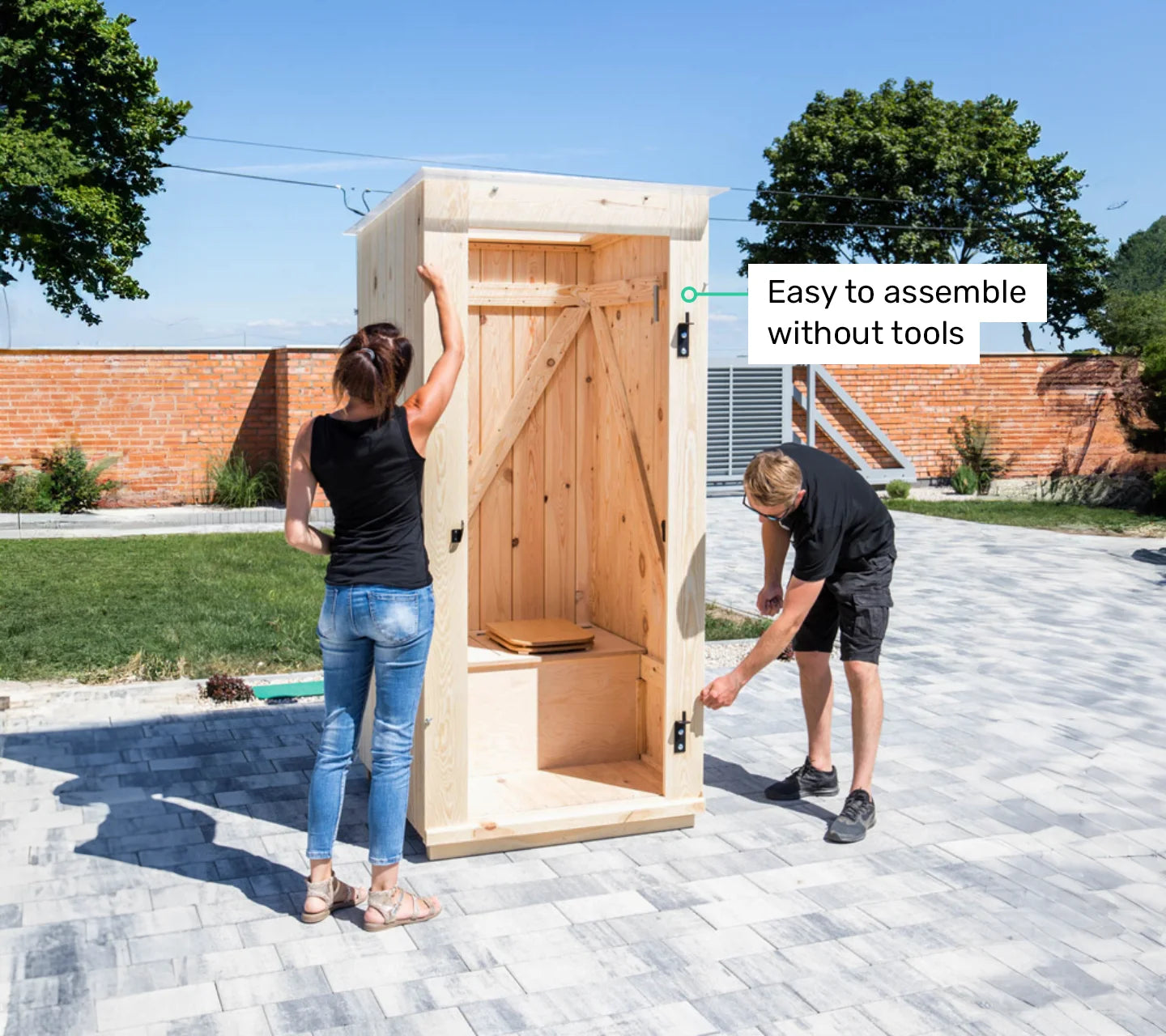 TROBOLO KersaBoem composting toilet - easy to assemble without tools