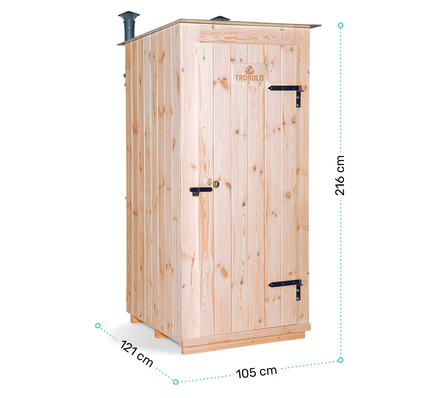 TROBOLO KitaBoem composting toilet - Dimensions