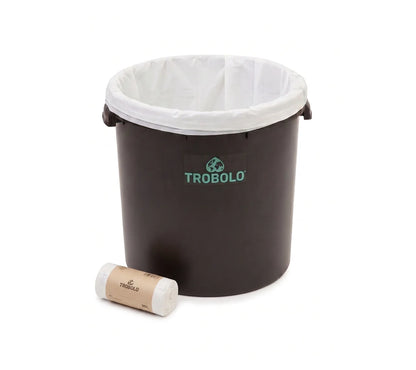 Compostable inlays large in large solids container