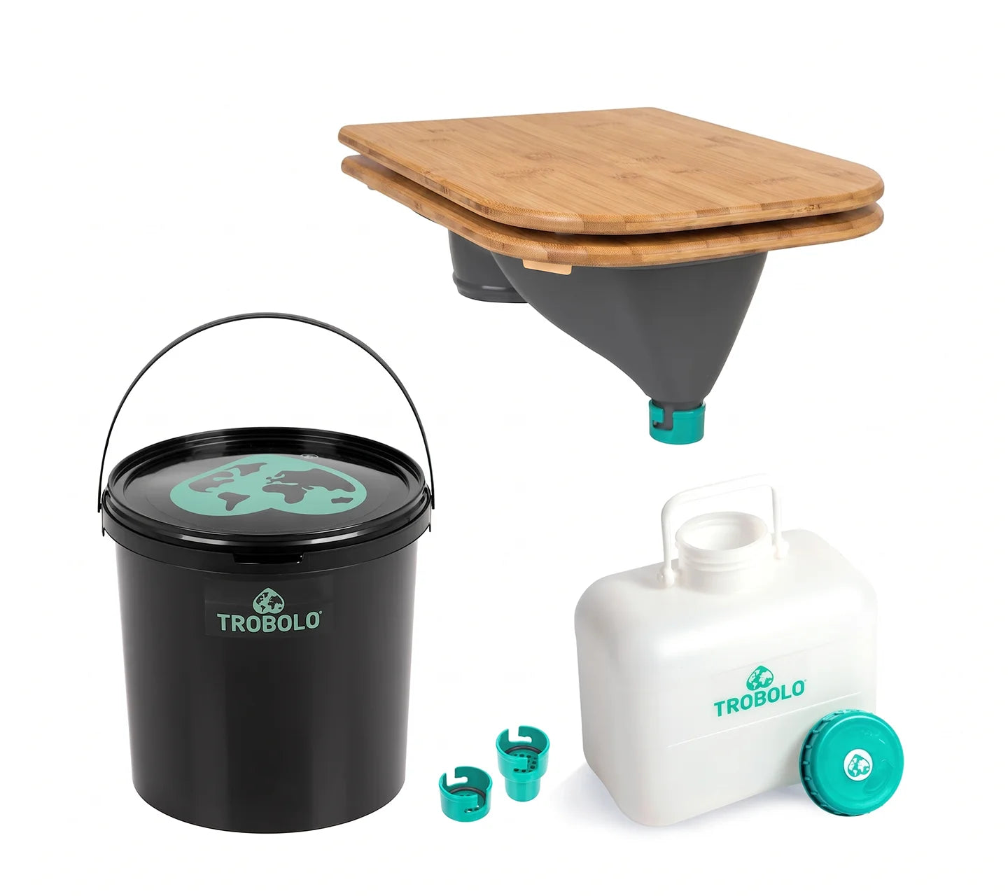 TROBOLO DIY wooden grey seat medium containers