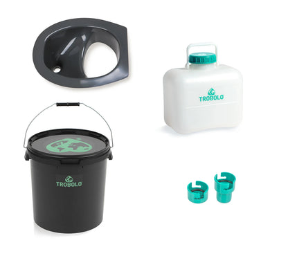 TROBOLO DIY composting toilet set 22 litres grey