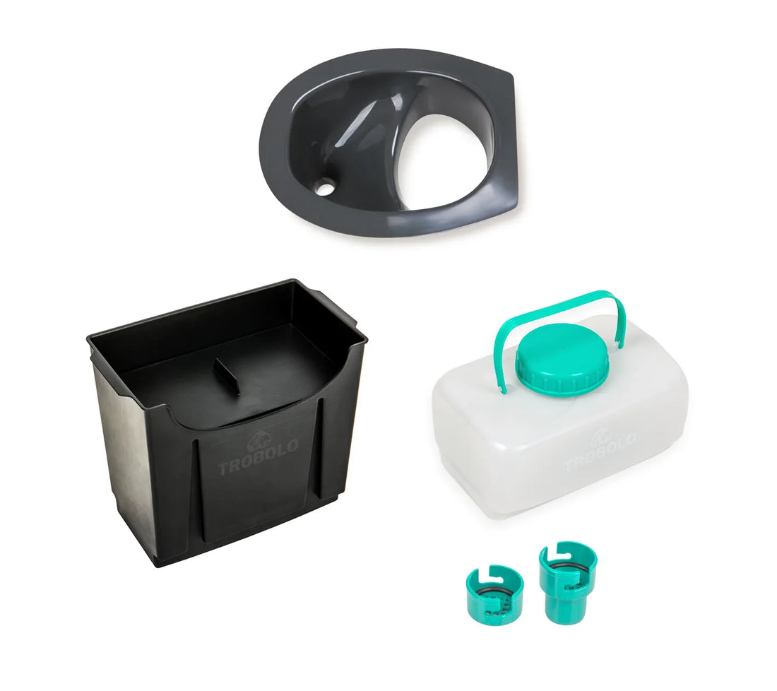 TROBOLO DIY Trenntoilette Bausatz Set | Praktisches DIY Set für den Eigenbau einer Trenntoilette