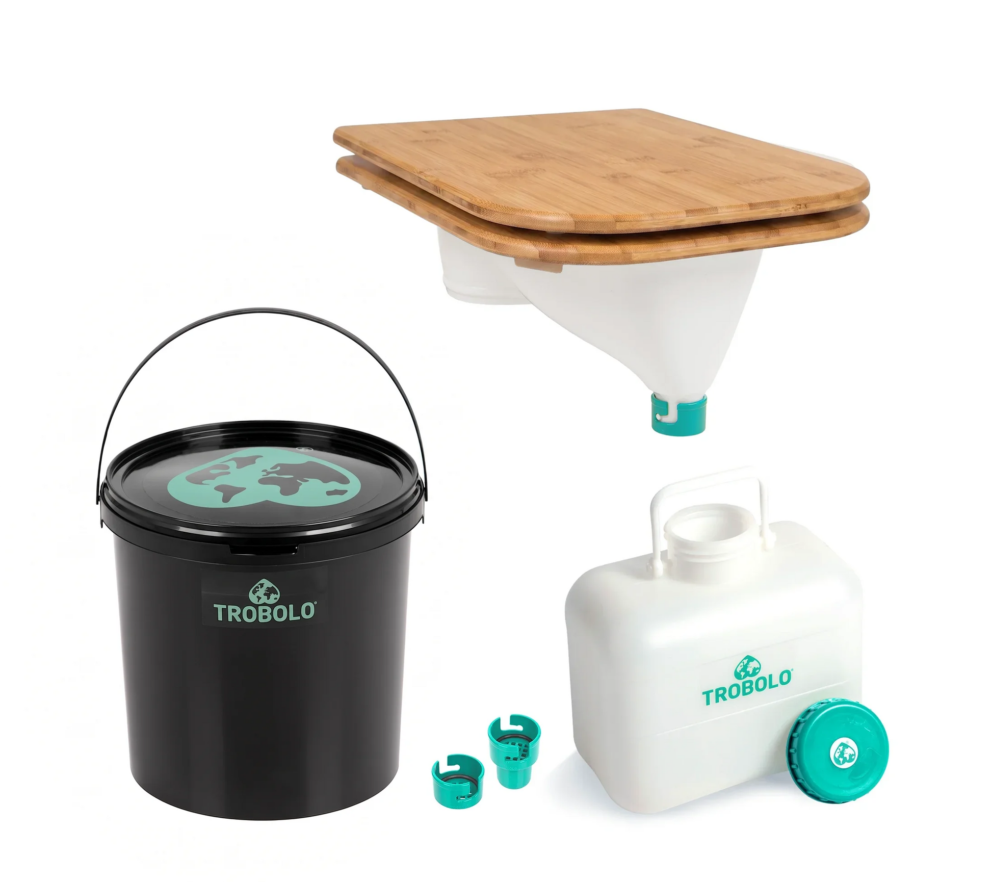 TROBOLO DIY wooden white seat medium containers