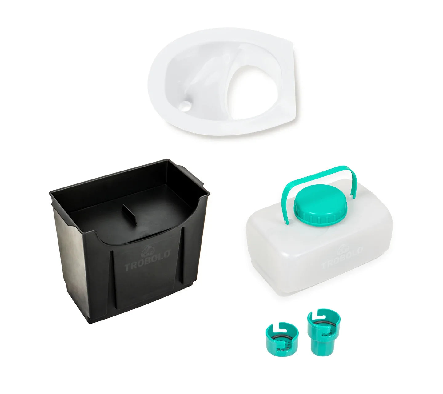 TROBOLO DIY composting toilet set 6.5 litres white