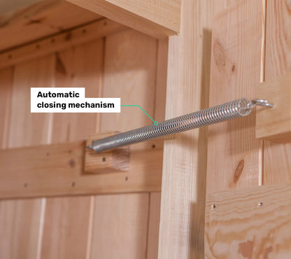 TROBOLO KersaBoem composting toilet automatic door closing