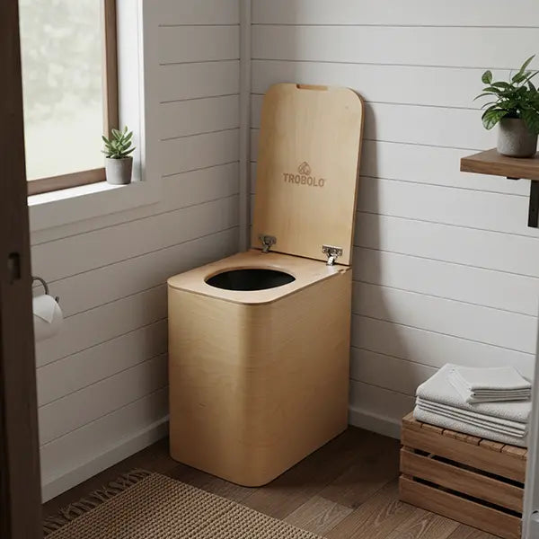 TROBOLO Silvabloem composting toilet in a camper van