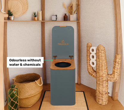 TROBOLO Silvabloem grey composting toilet odourless without water and chemicals