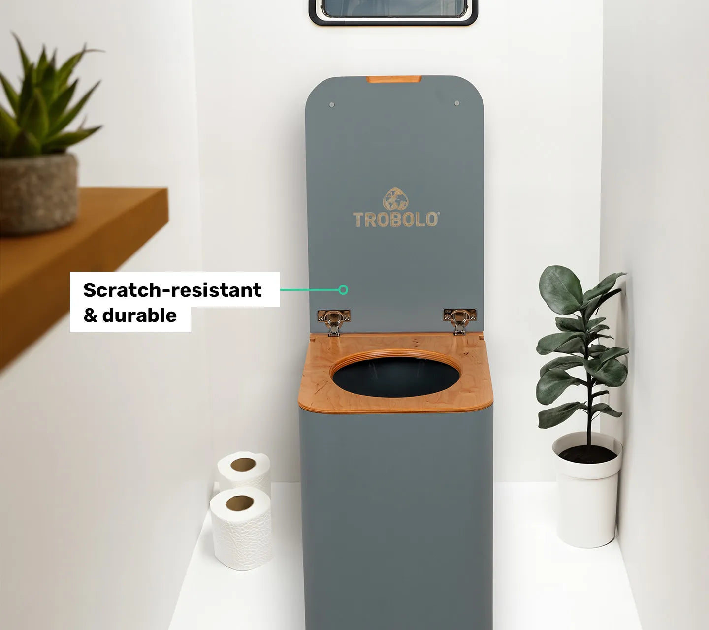TROBOLO Silvabloem grey composting toilet robust