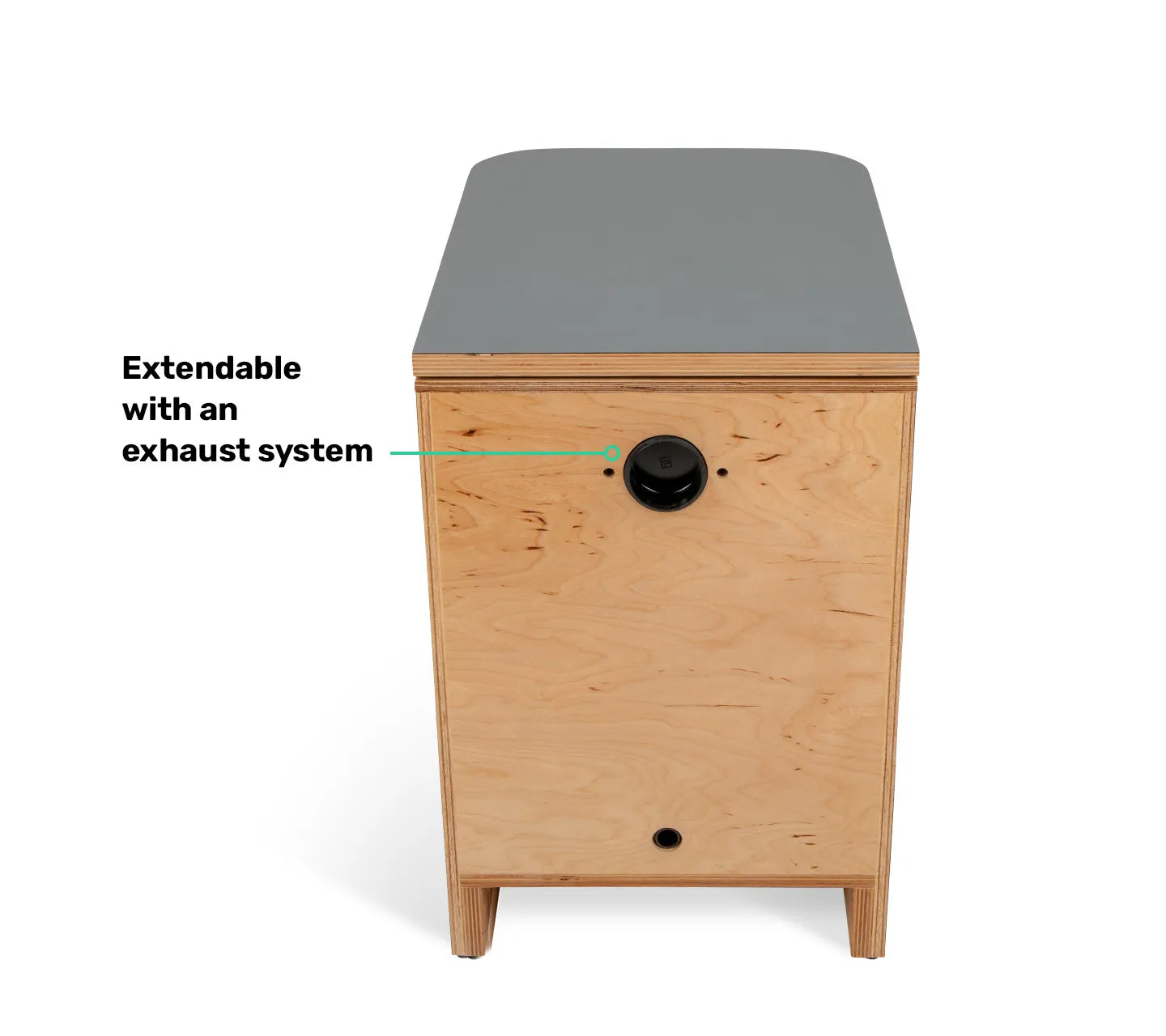 TROBOLO Silvabloem grey composting toilet exhaust
