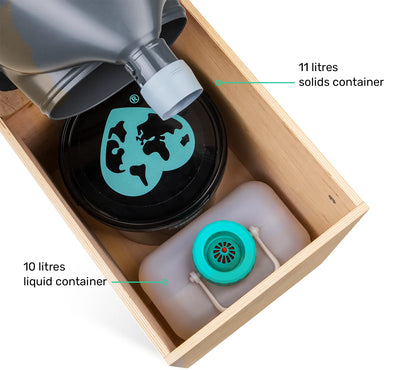 TROBOLO TeraBloem Lite composting toilet inside