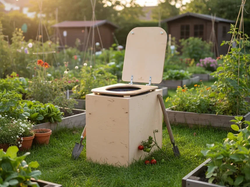 TROBOLO toilette écologique TeraBloem dans le jardin