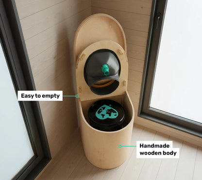 TROBOLO TinyBloem easy to empty composting toilet 