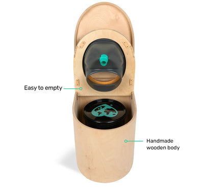 TROBOLO TinyBloem composting toilet  - Easy to empty