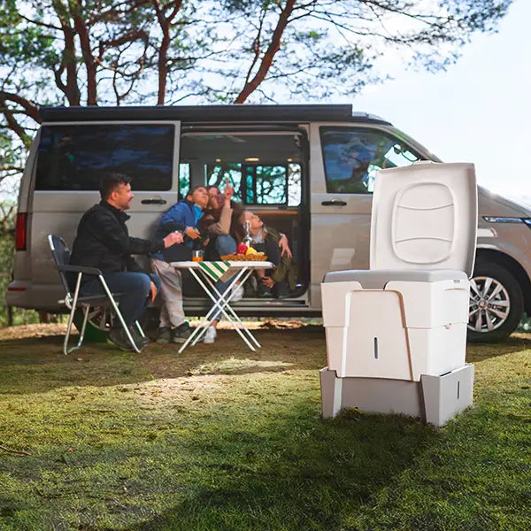 TROBOLO WandaGO WC da compostaggio in gita familiare