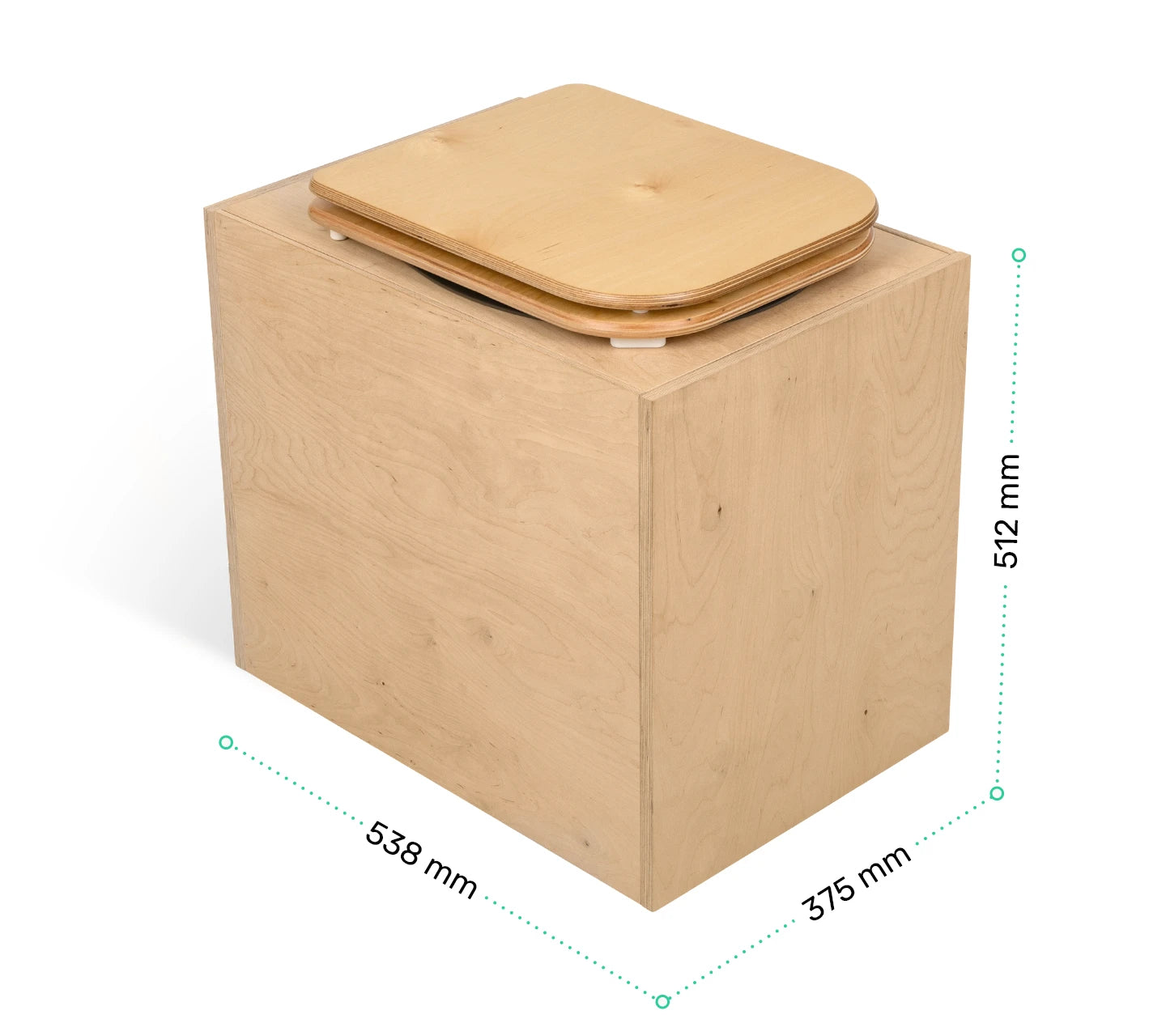 TROBOLO TeraBloem Plus close composting toilet front view