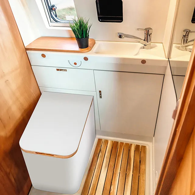 TROBOLO Silvabloem composting toilet in RV