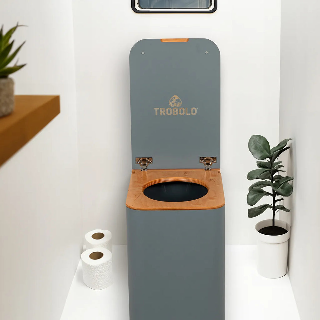 TROBOLO Silvabloem composting toilet inside tiny house