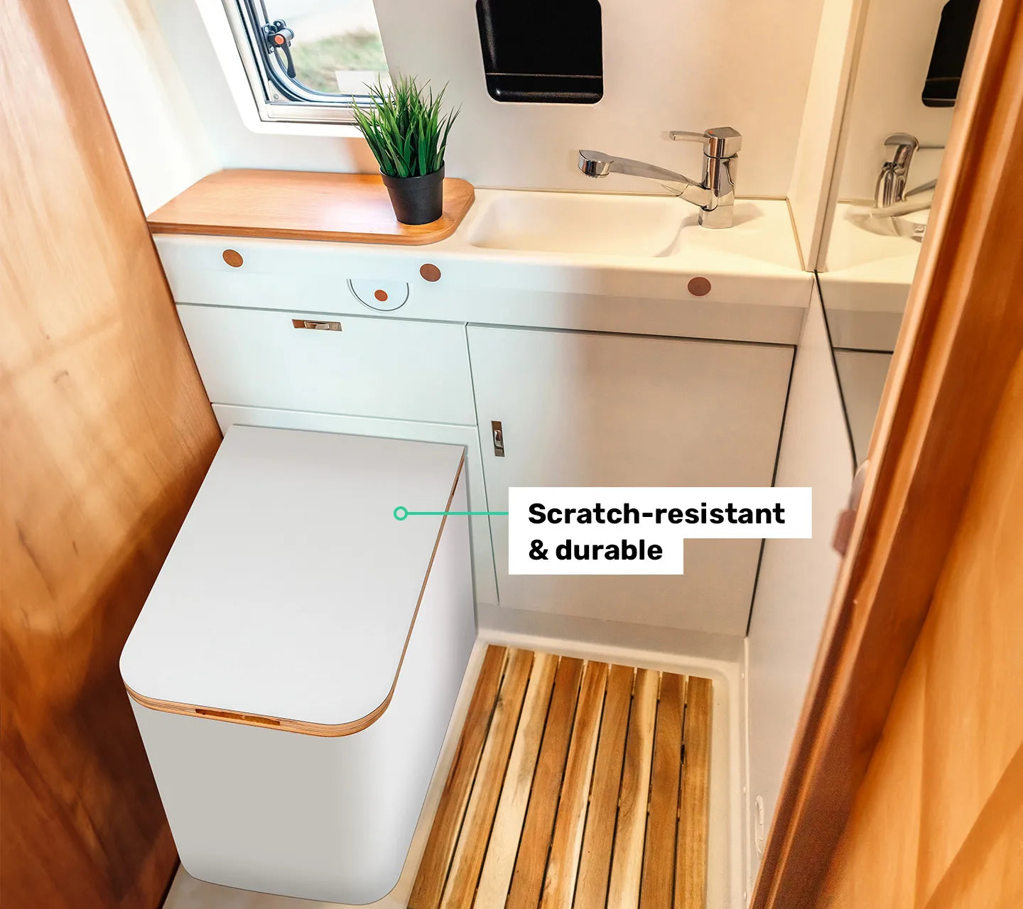 TROBOLO Silvabloem white composting toilet robust