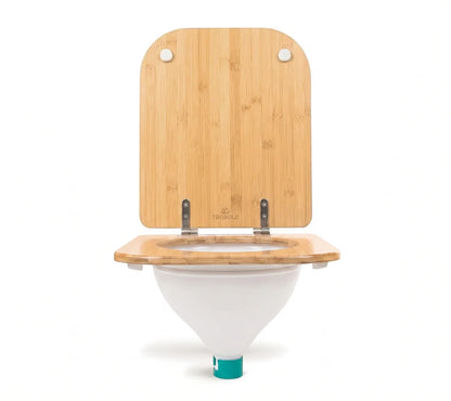 TROBOLO DIY wooden white seat medium containers lid front desat