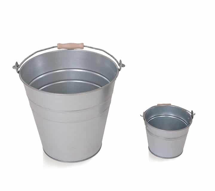 Zinc bucket set both buckets