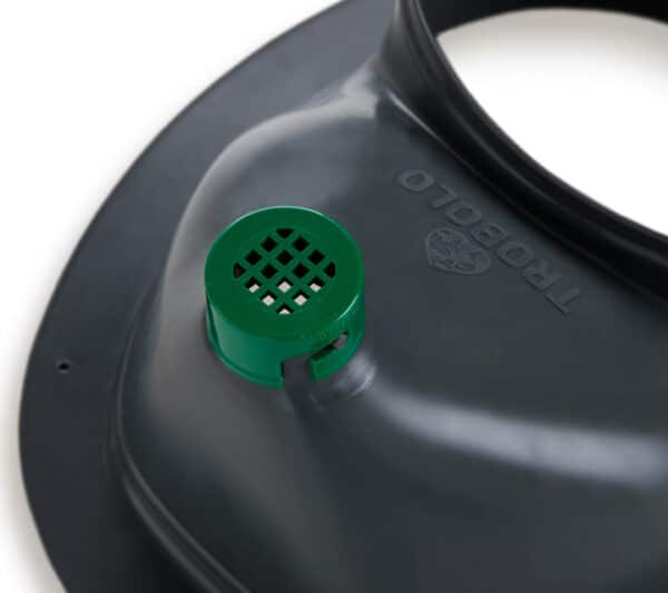 TROBOLO composting toilet insert (grey) with adaptor system hose connection include filter sieve