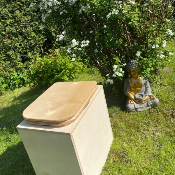 TROBOLO TeraBloem composting toilet in garden