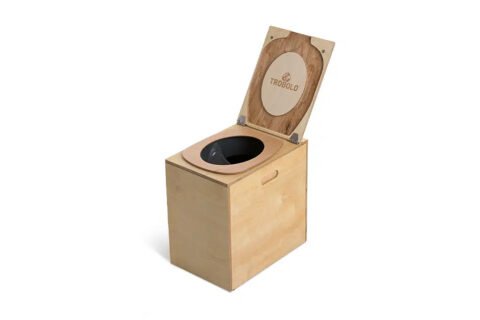 TROBOLO IndiBlœm – Composting toilet with carrying handles for mobile use.