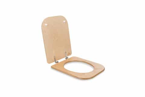 Toilet seat with lid (wood)