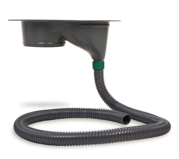 TROBOLO Séparateur d'urine (gris) et système de raccord avec tuyau et tamis filtrant