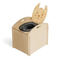 TROBOLO NinoBlœm – Composting toilet for children with carrying handles as a prefabricated kit.