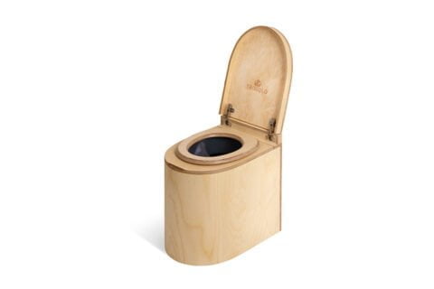 TROBOLO LunaBloem - Rounded composting toilet with optional exhaust system.