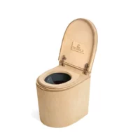 TROBOLO TinyBloem – Toilettes sèches à séparation arrondies avec évacuation des urines vers l’extérieur.