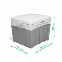 Composting toilet TROBOLO WandaGO  dimensions