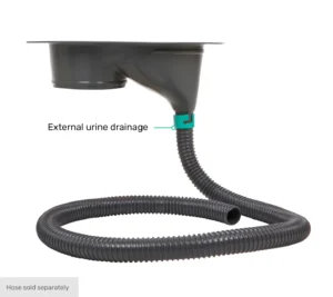TROBOLO gray composting toilet insert – with hose