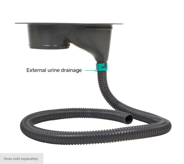 TROBOLO gray composting toilet insert - with hose