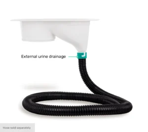 TROBOLO white composting toilet insert – with hose